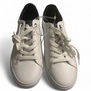 Tommy Hilfiger White Lace-Up Sneakers